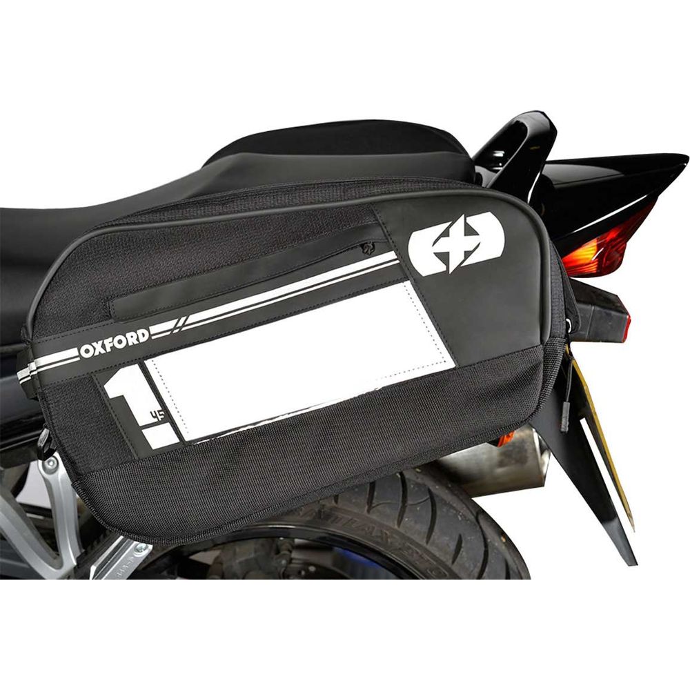 Oxford F1 Small Pannier Bag Black - 45 Litres (Image 2) - ThrottleChimp