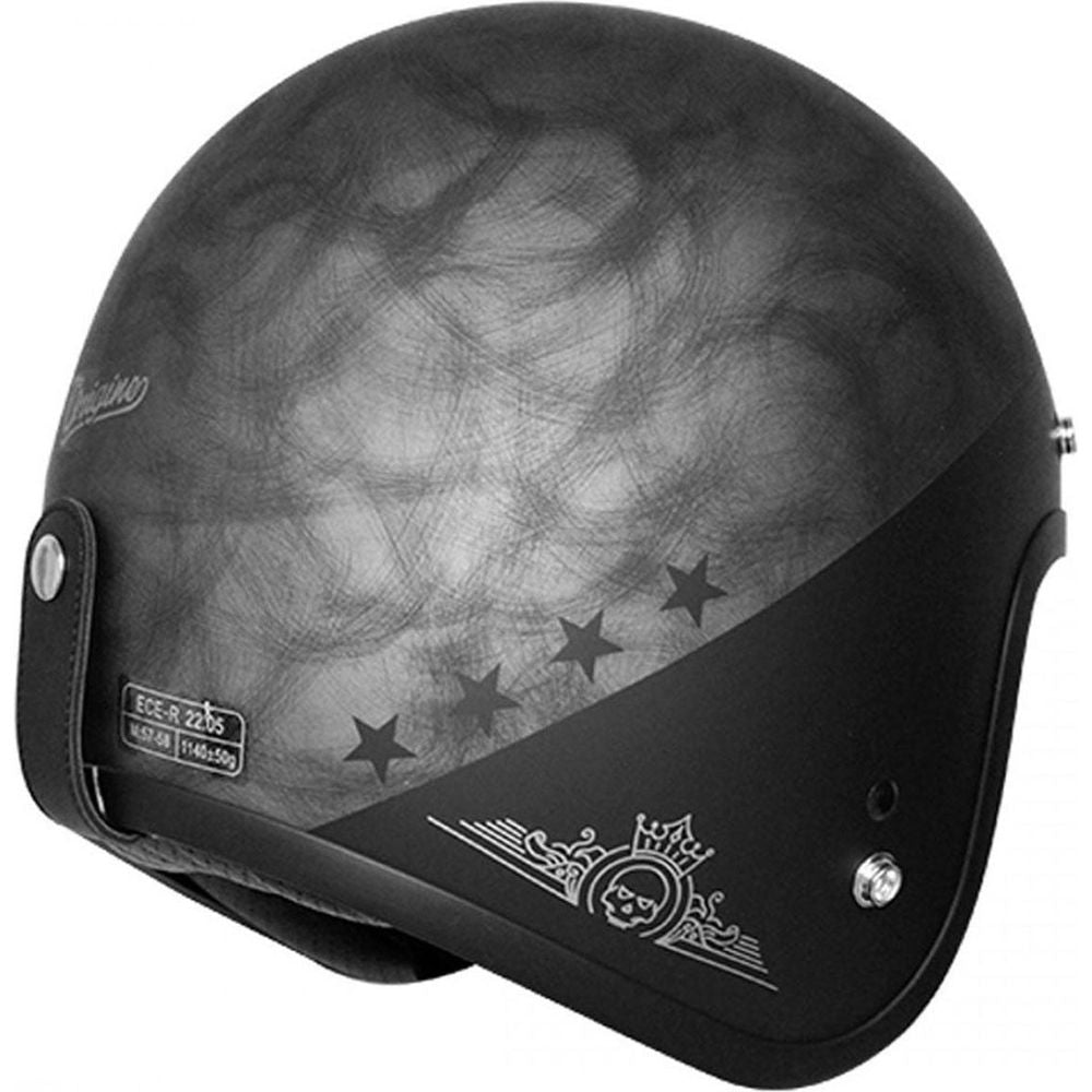 Origine Primo ECE 22.06 Open Face Helmet Rocker Matt Silver (Image 2) - ThrottleChimp