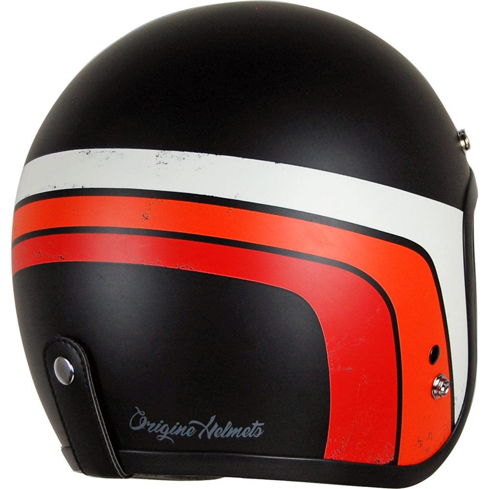 Origine Primo ECE 22.05 Open Face Helmet Classic Matt Black / Stripes (Image 3) - ThrottleChimp