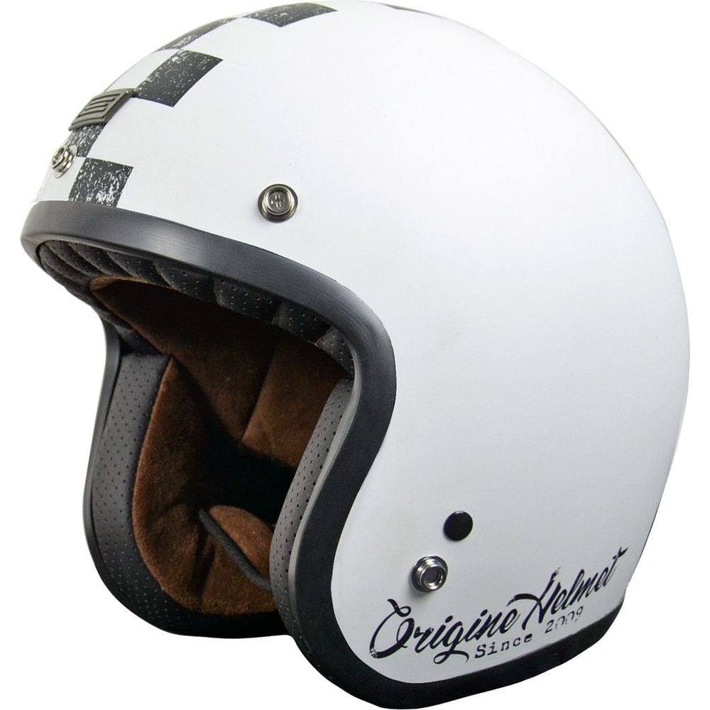 Origine Primo ECE 22.05 Open Face Helmet Scacco White - ThrottleChimp