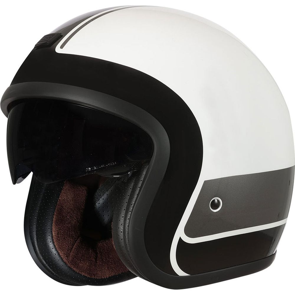 Origine Sprint ECE 22.05 Open Face Helmet Record Black / Gloss White - ThrottleChimp