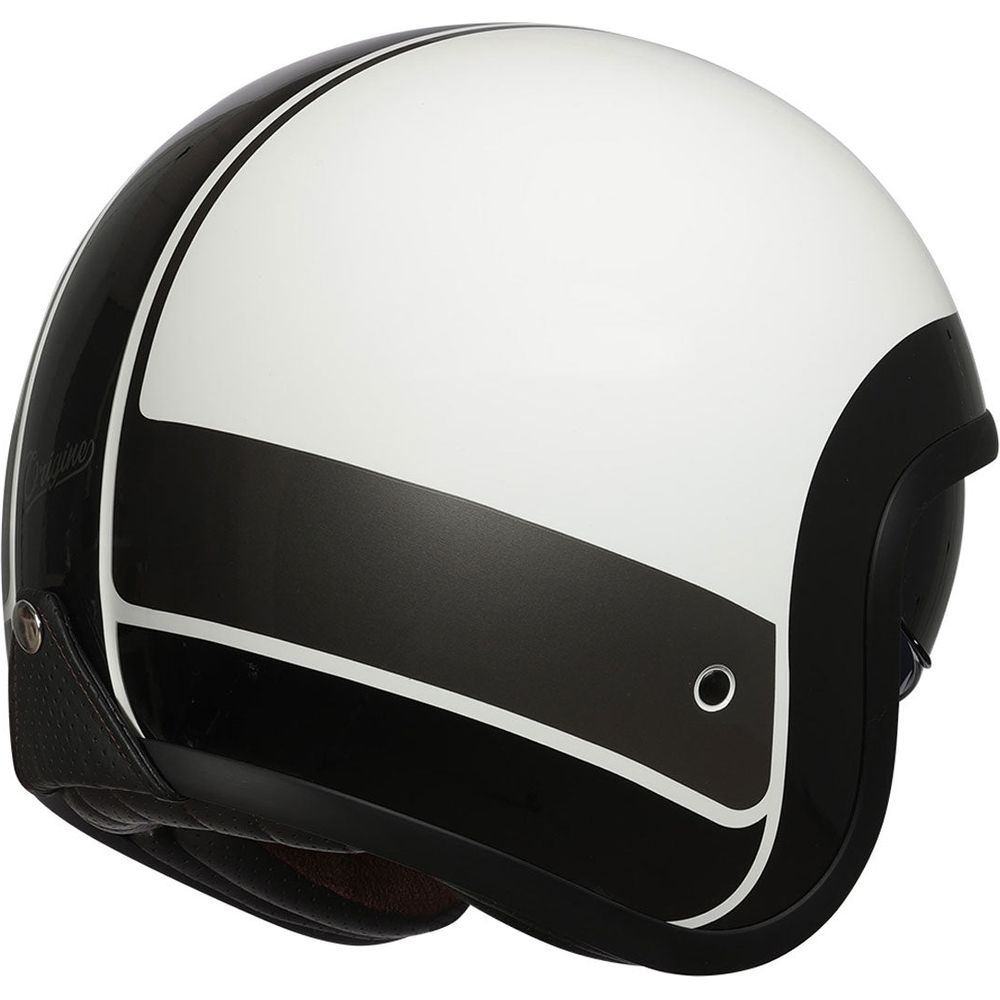 Origine Sprint ECE 22.05 Open Face Helmet Record Black / Gloss White (Image 2) - ThrottleChimp