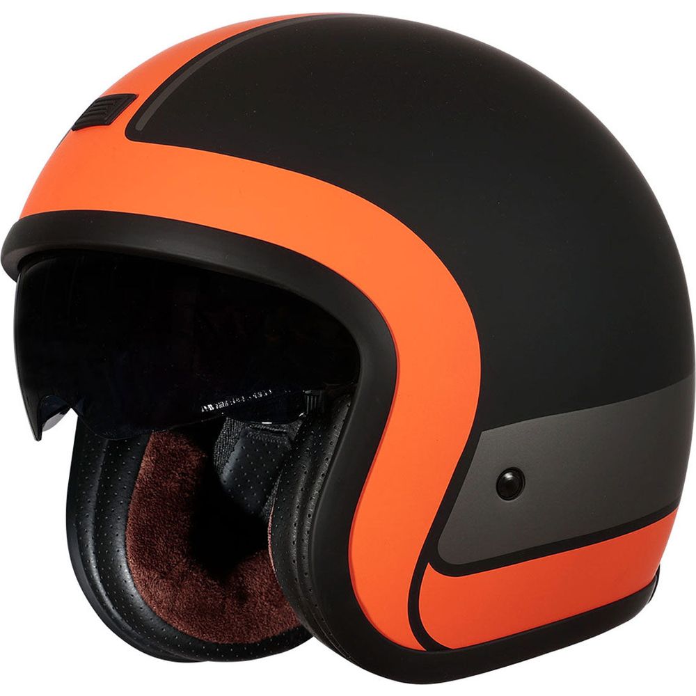 Origine Sprint ECE 22.05 Open Face Helmet Record Orange / Matt Black - ThrottleChimp