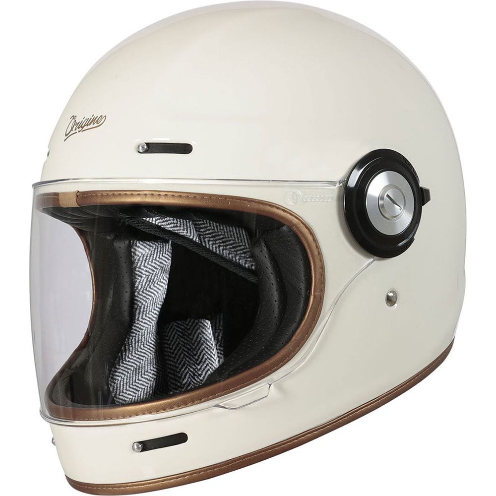 Origine Vega ECE 22.06 Full Face Helmet Distinguished Gloss Cream - ThrottleChimp