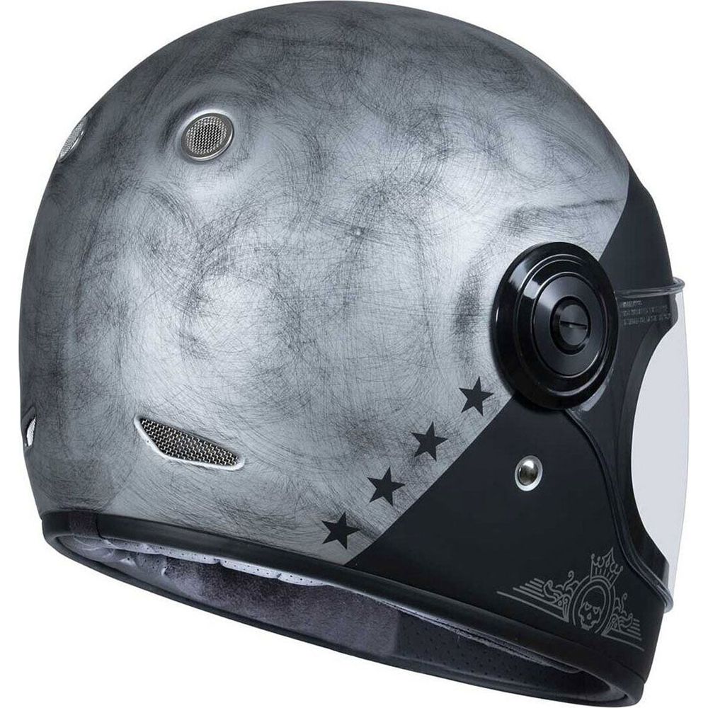 Origine Vega ECE 22.06 Full Face Helmet Rocker Matt Silver (Image 2) - ThrottleChimp