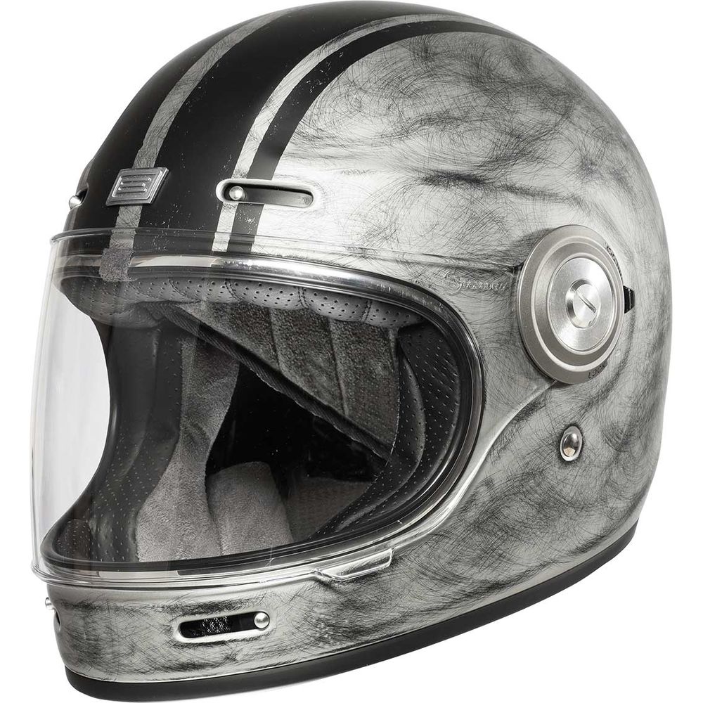 Origine Vega ECE 22.05 Full Face Helmet Custom Silver / Black - ThrottleChimp