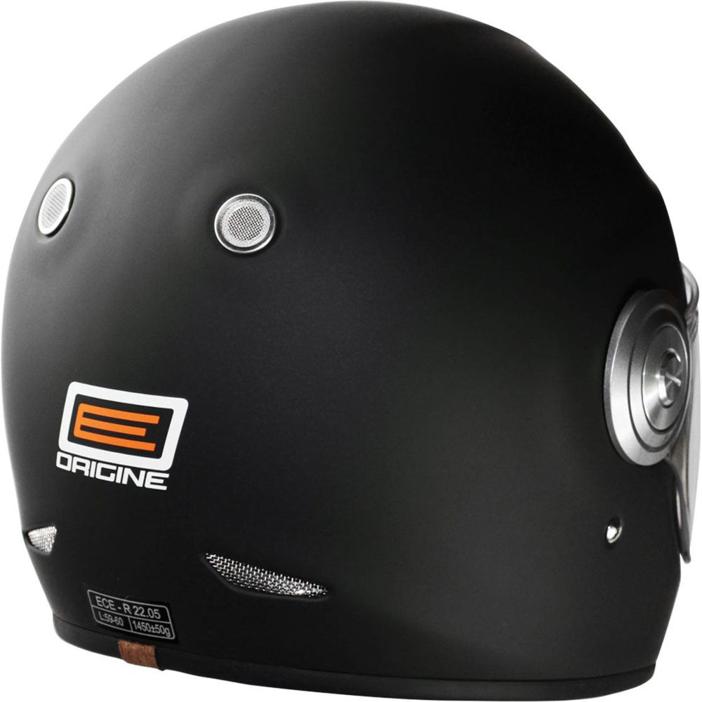 Origine Vega ECE 22.05 Full Face Helmet Solid Matt Black (Image 2) - ThrottleChimp