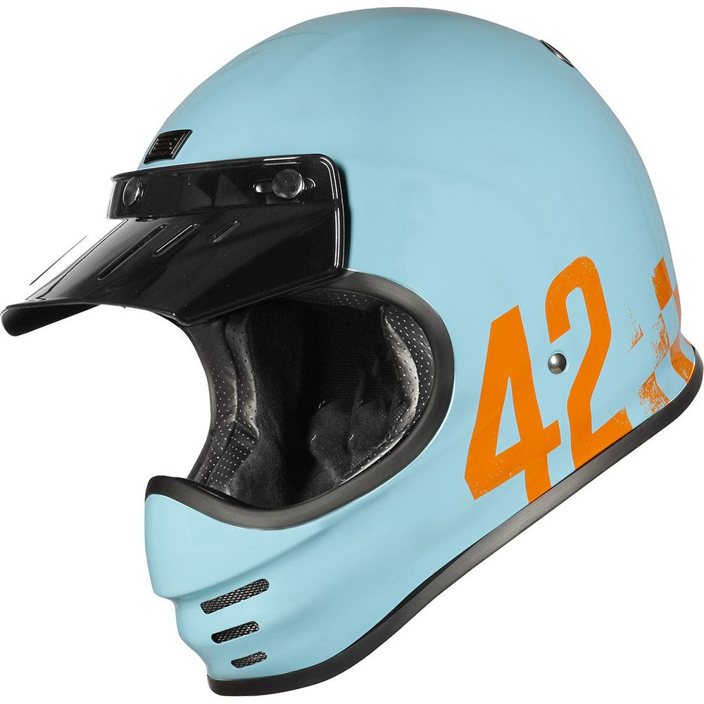 Origine Virgo ECE 22.05 Full Face Helmet Danny Light Blue - ThrottleChimp