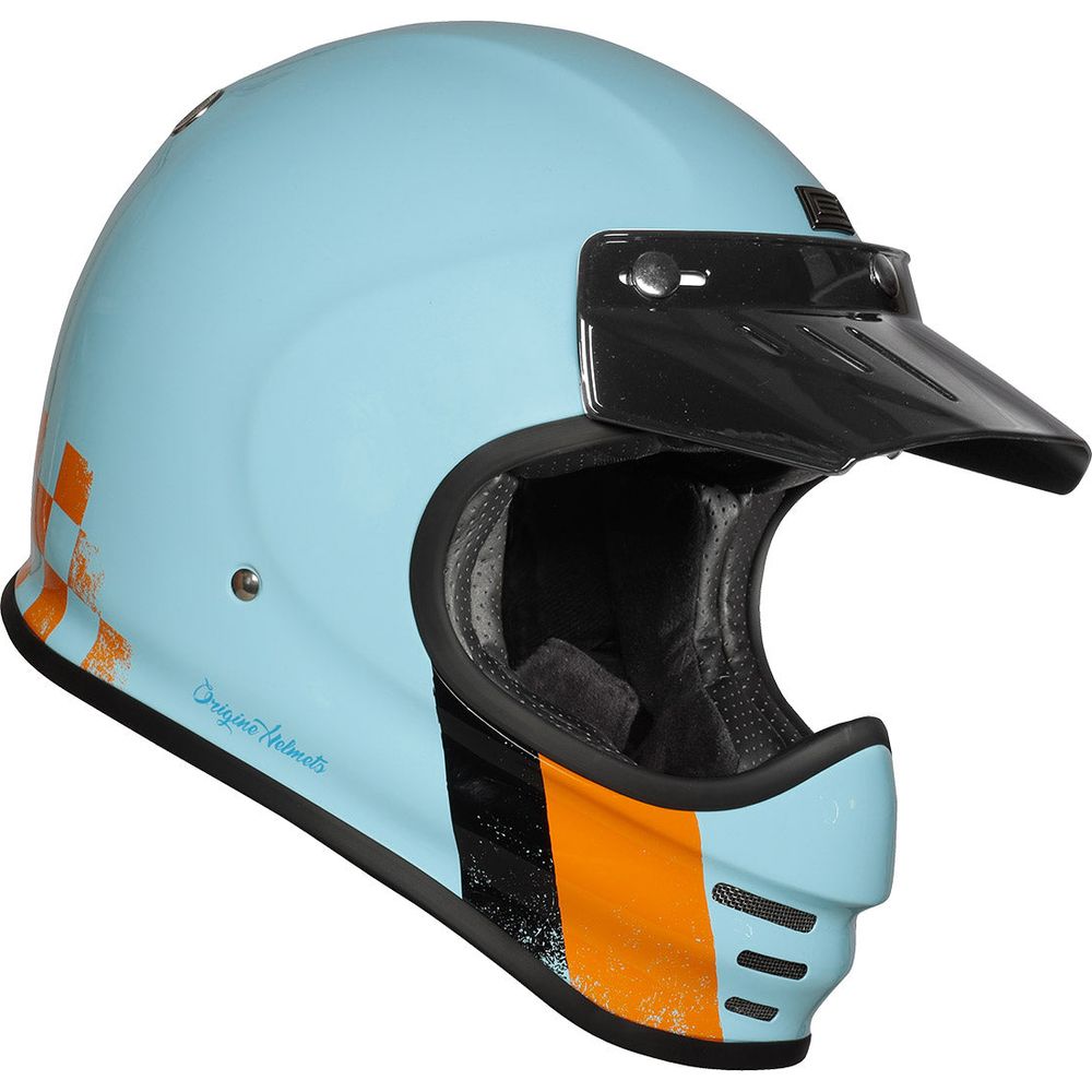 Origine Virgo ECE 22.05 Full Face Helmet Danny Light Blue (Image 2) - ThrottleChimp