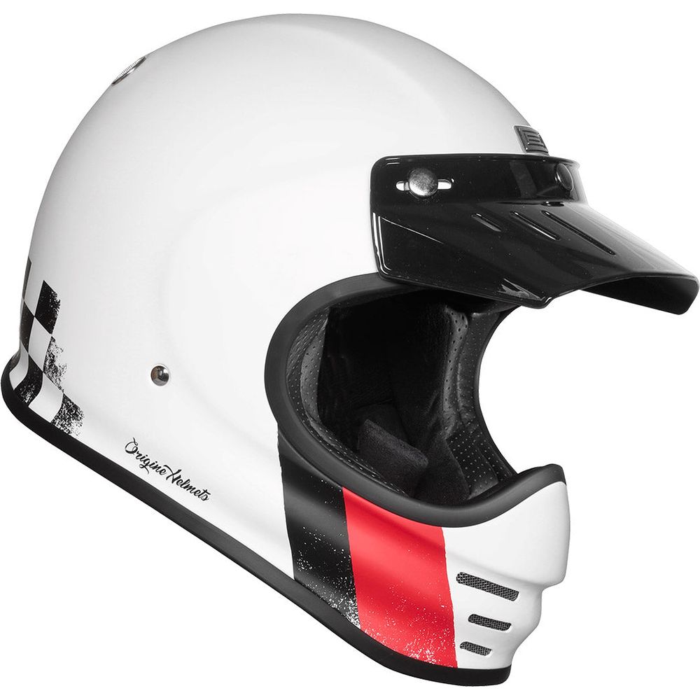 Origine Virgo ECE 22.05 Full Face Helmet Danny Matt White (Image 2) - ThrottleChimp