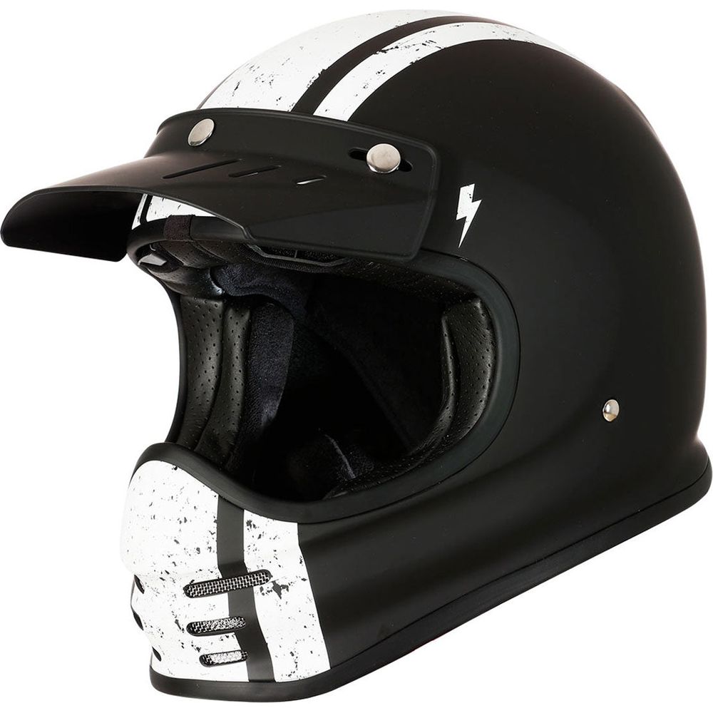 Origine Virgo ECE 22.05 Full Face Helmet Speed Black / White - ThrottleChimp