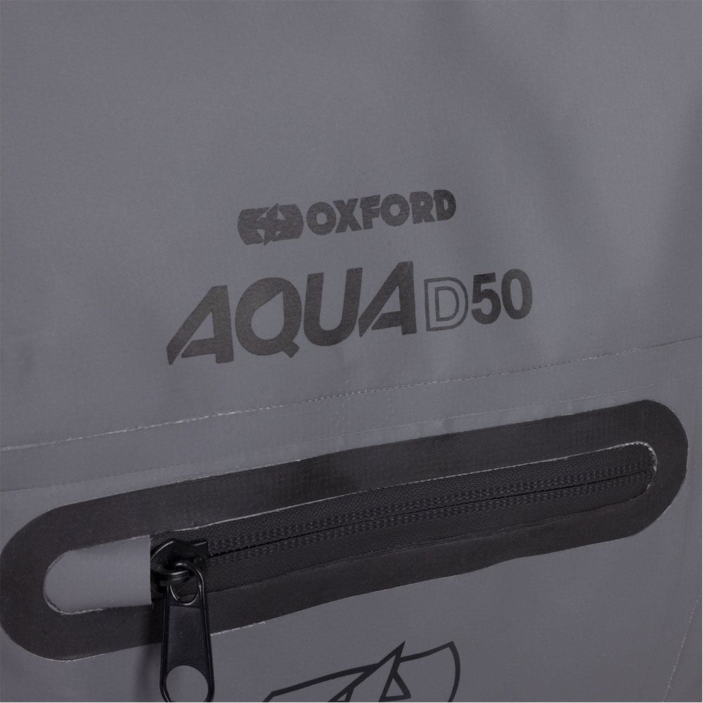 Oxford Aqua D50 Duffle Bag Black / Grey / Fluo Yellow - 50 Litres (Image 4) - ThrottleChimp