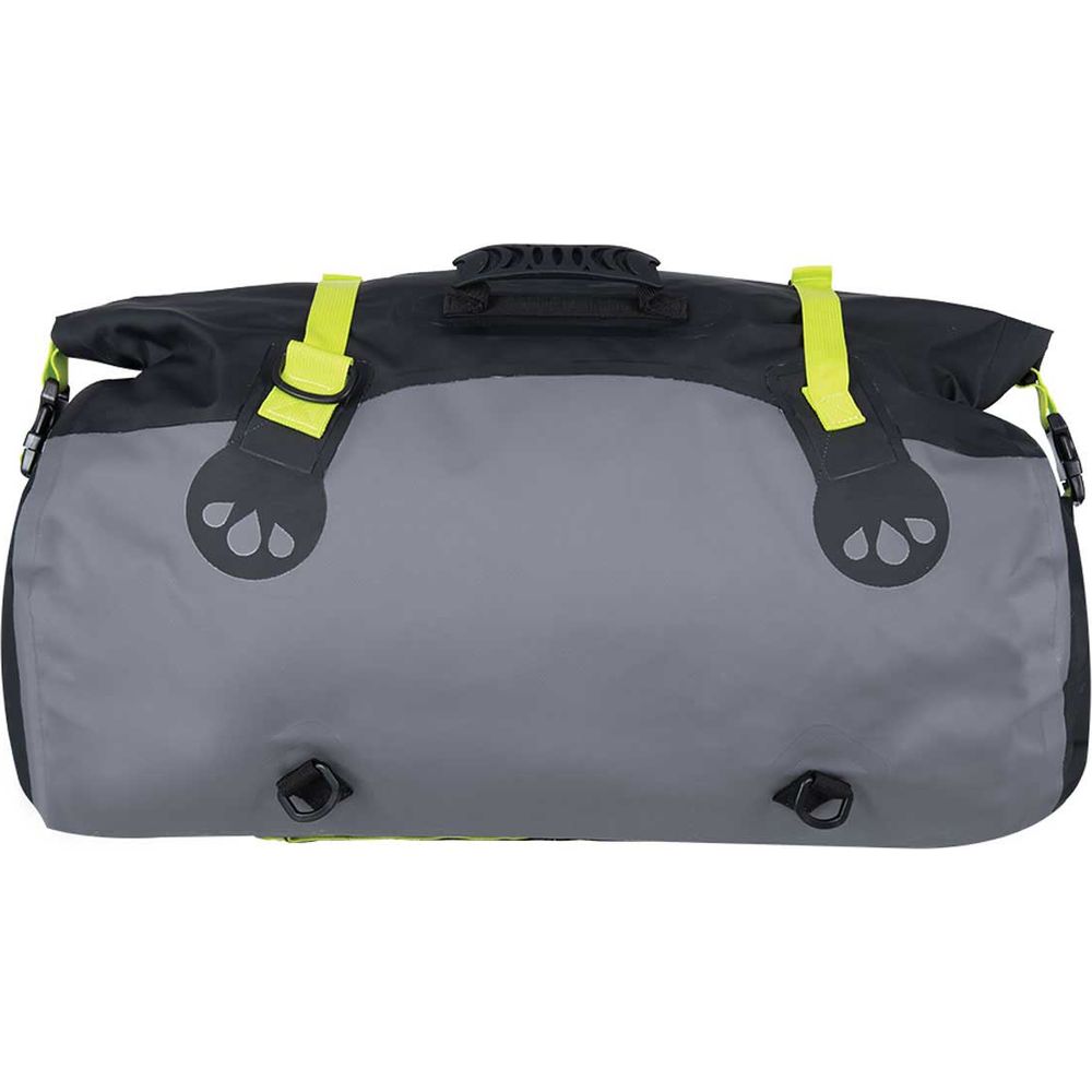 Oxford Aqua T50 Roll Bag Black / Grey / Fluo Yellow - 50 Litres (Image 3) - ThrottleChimp