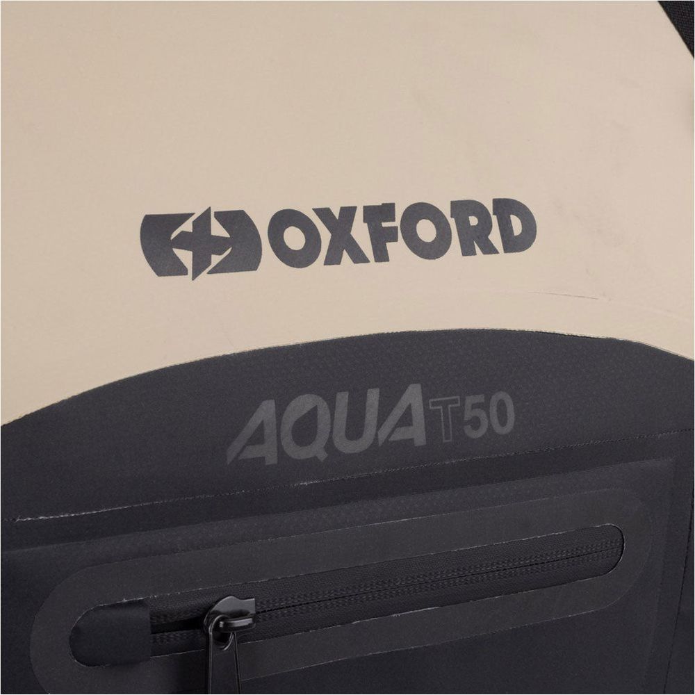 Oxford Aqua T50 Roll Bag Desert / Grey - 50 Litres (Image 4) - ThrottleChimp