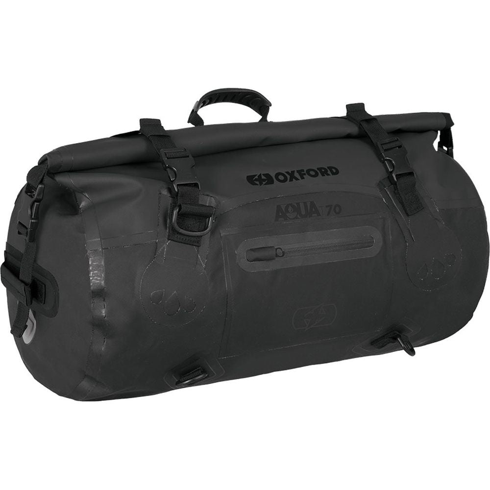 Oxford Aqua T70 Roll Bag Black - 70 Litres (Image 2) - ThrottleChimp