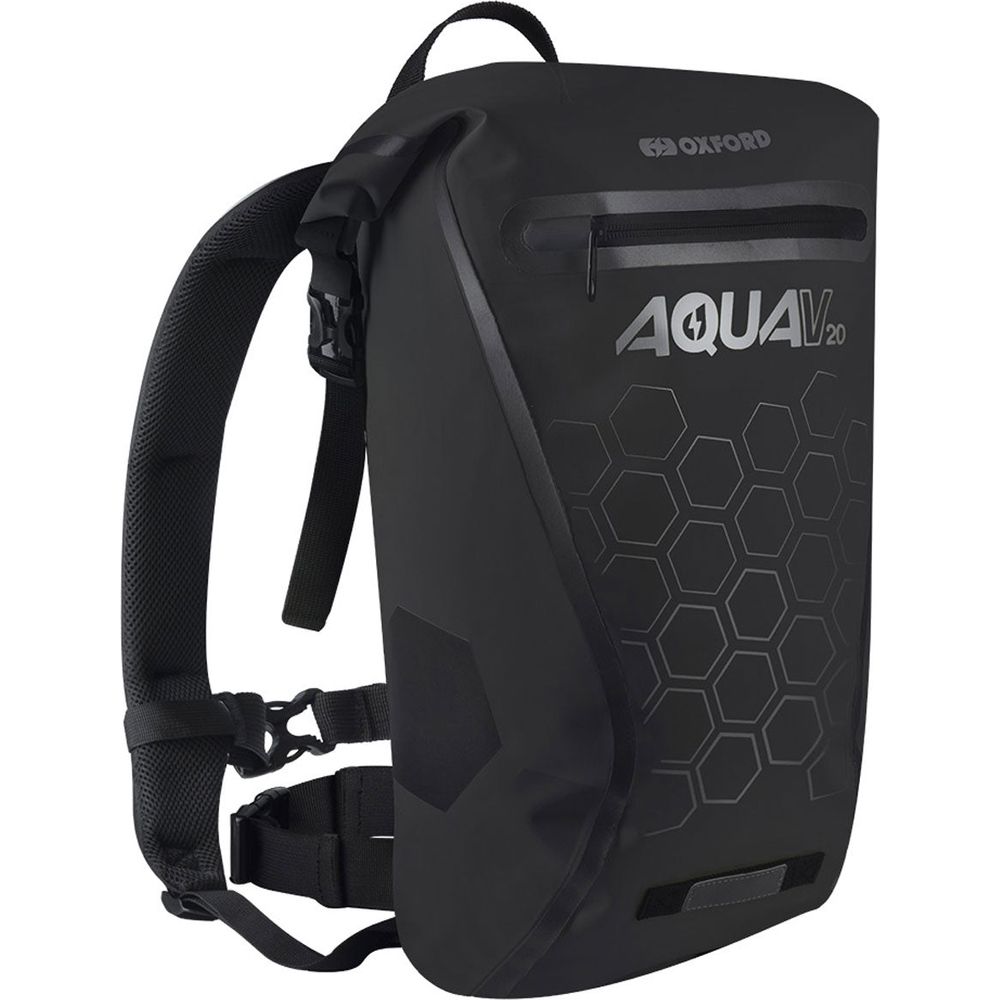 Oxford Aqua V20 Waterproof Backpack Black - 20 Litres - ThrottleChimp