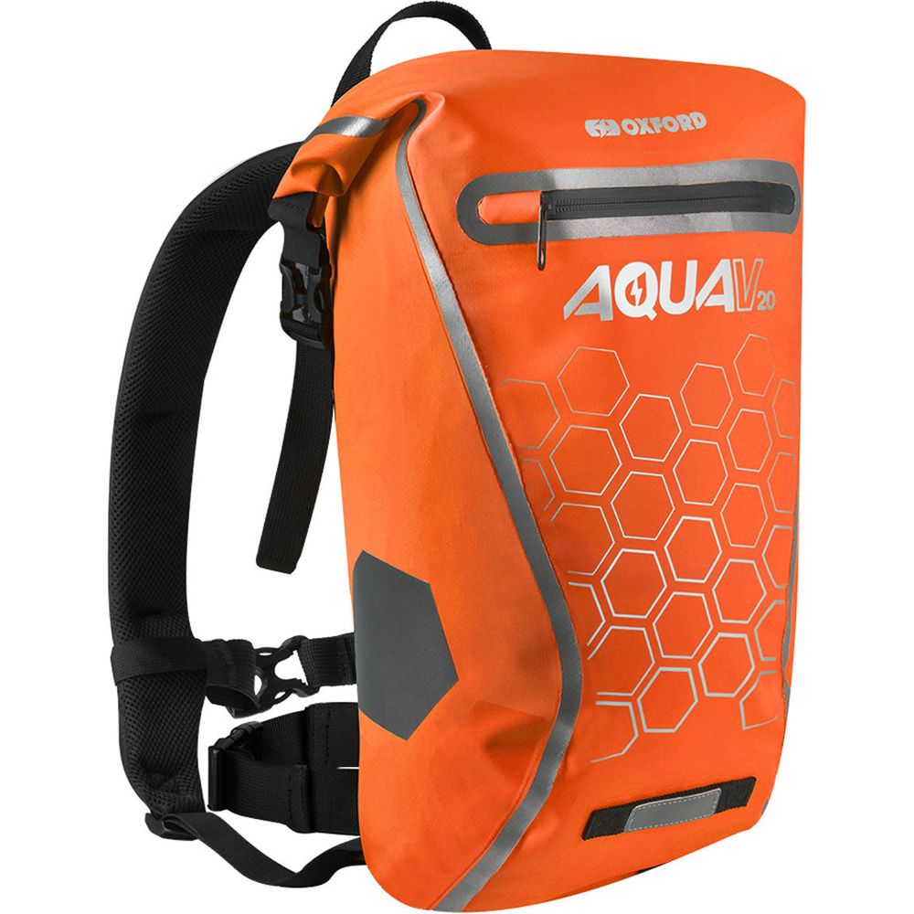 Oxford Aqua V20 Waterproof Backpack Orange - 20 Litres - ThrottleChimp