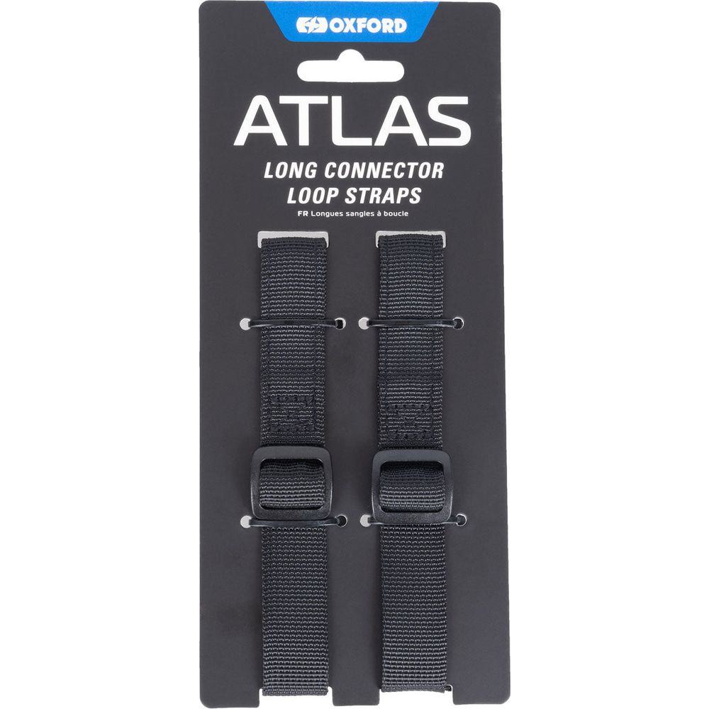 Oxford Long Connector Loop Straps Black For Atlas Advanced Tour Packs - ThrottleChimp