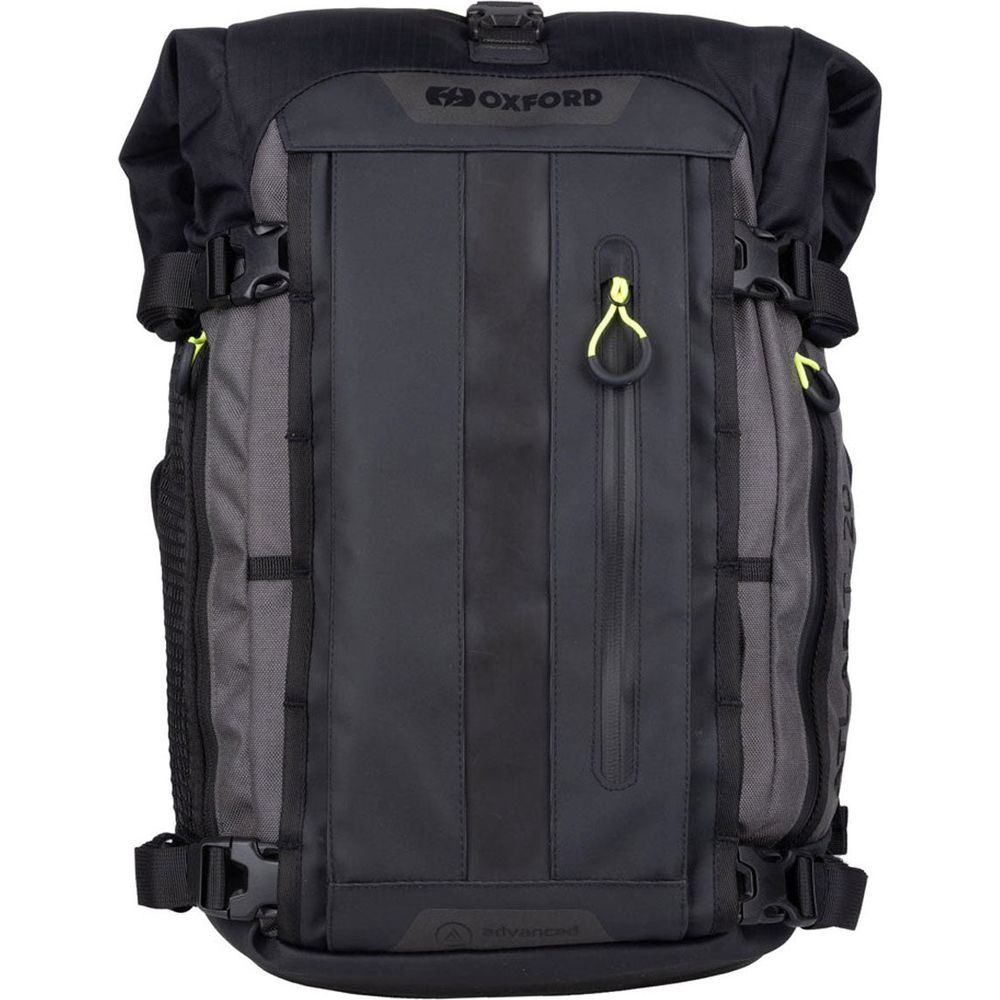 Oxford Atlas T-20 Advanced Tour Pack Charcoal / Black - 20 Liter - ThrottleChimp