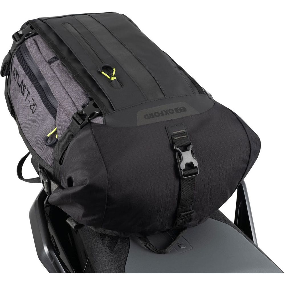 Oxford Atlas T-20 Advanced Tour Pack Charcoal / Black - 20 Liter (Image 2) - ThrottleChimp