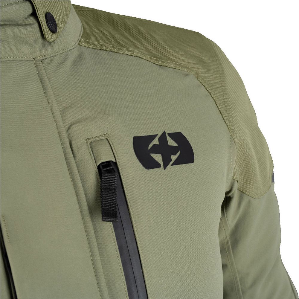 Oxford Barkston Dry2Dry Textile Jacket Khaki (Image 3) - ThrottleChimp