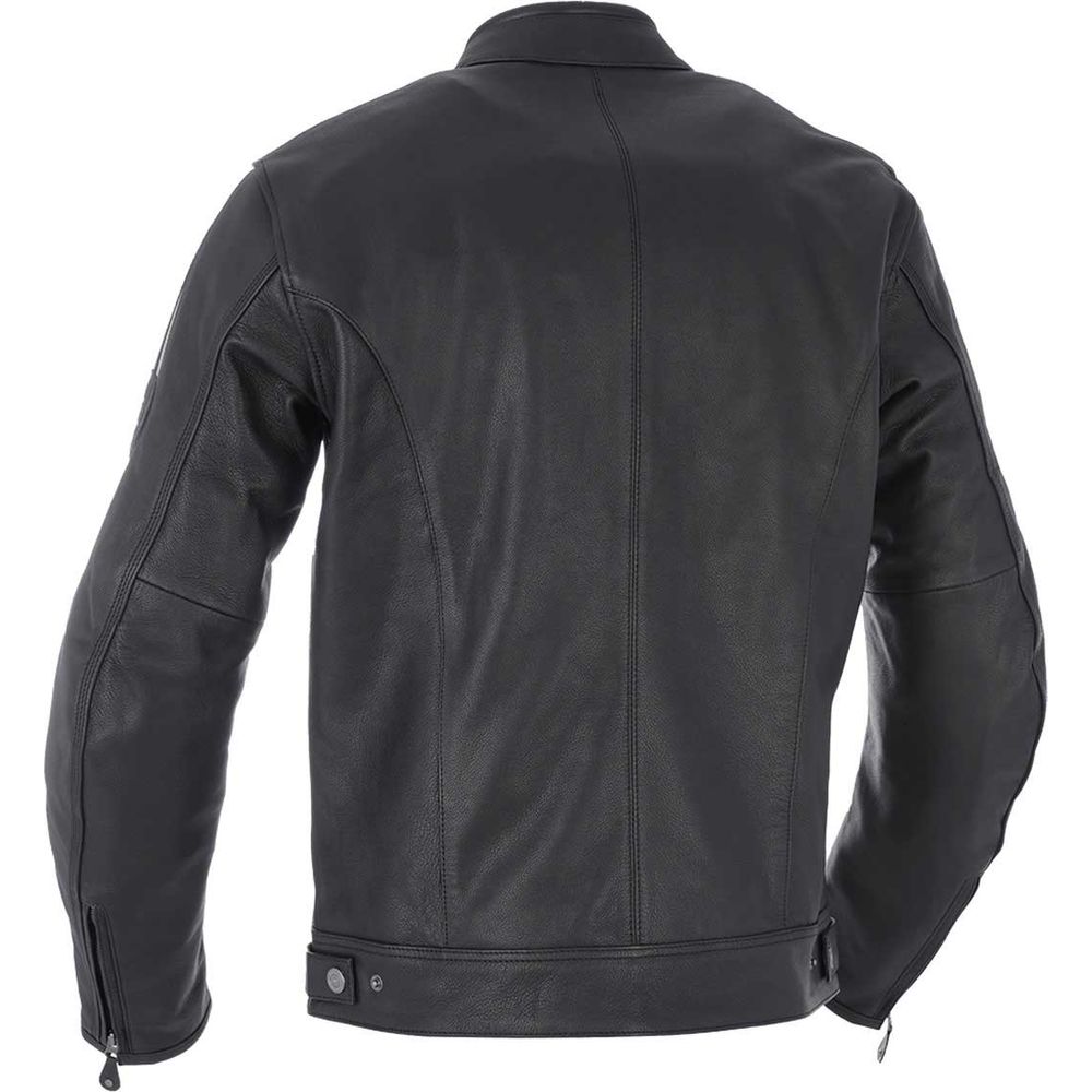 Oxford Bladon Leather Jacket Black (Image 2) - ThrottleChimp