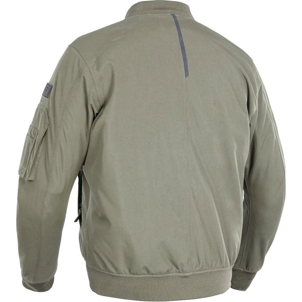 Oxford Bomber Dry2Dry Textile Jacket Khaki (Image 2) - ThrottleChimp