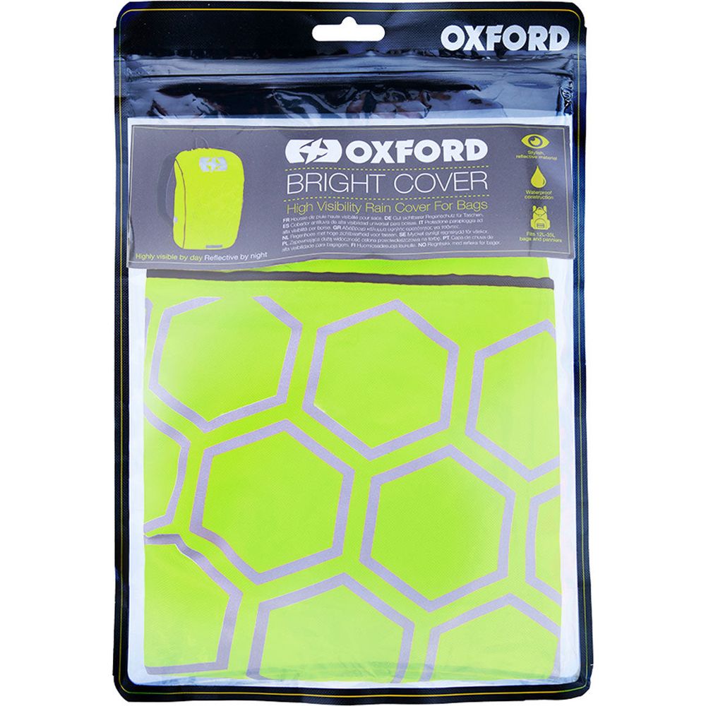 Oxford Waterproof Bright Backpack Cover Yellow (Image 4) - ThrottleChimp