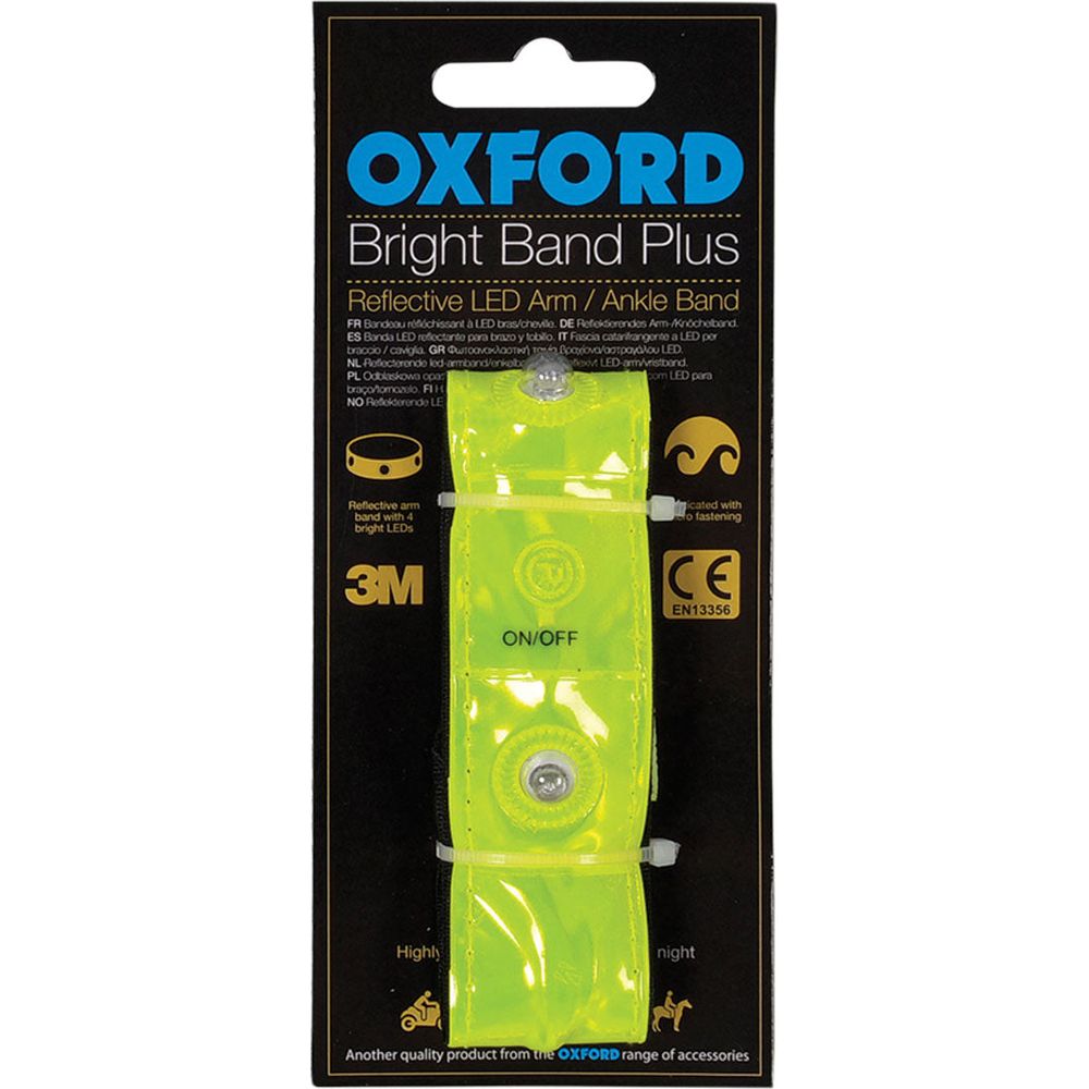 Oxford Bright Arm Band Plus Yellow (Image 3) - ThrottleChimp