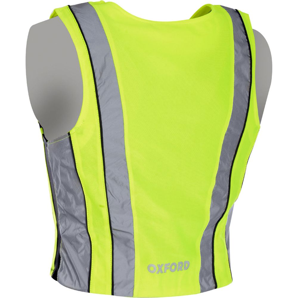 Oxford Bright Top Active Reflective Vest Yellow (Image 2) - ThrottleChimp