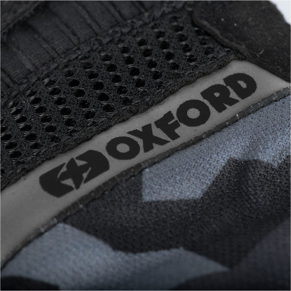 Oxford Byron Textile Gloves Grey Camo FREE 1 YEAR Returns, FREE UK Delivery | ThrottleChimp