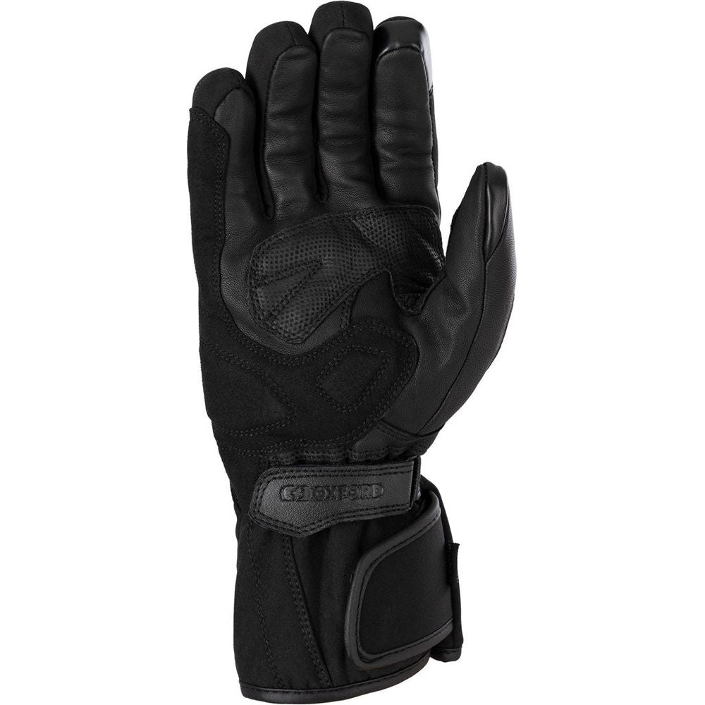 Oxford Calgary 2.0 Leather Gloves Black (Image 2) - ThrottleChimp