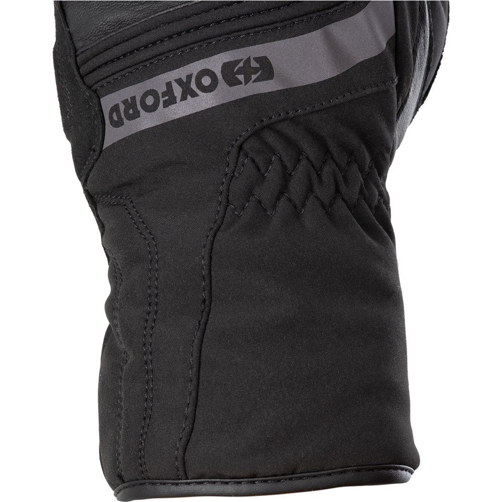 Oxford Calgary 2.0 Leather Gloves Black (Image 3) - ThrottleChimp