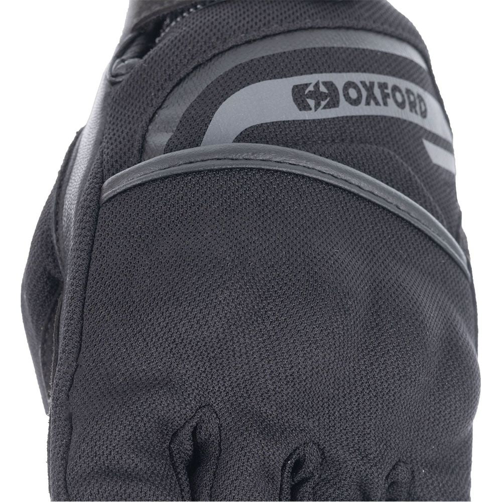 Oxford Dakar 1.0 Ladies Textile Gloves Stealth Black (Image 6) - ThrottleChimp