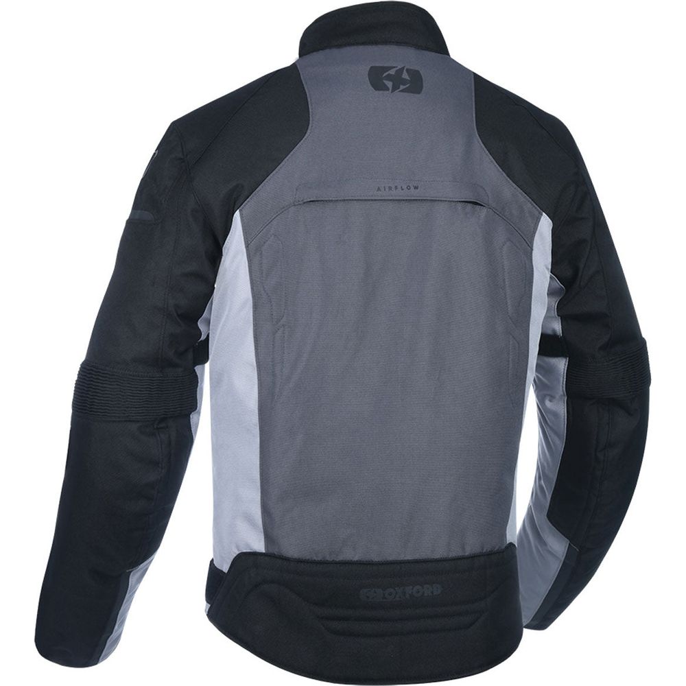 Oxford Delta 1.0 Textile Jacket Black / Grey / Red (Image 2) - ThrottleChimp