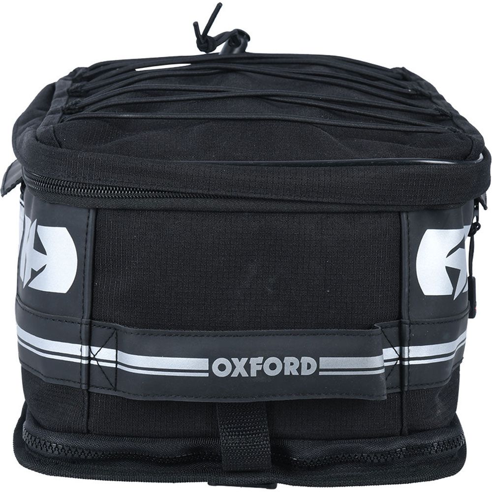 Oxford F1 Small Tail Bag With Zip Base Black - 18 Litres (Image 2) - ThrottleChimp