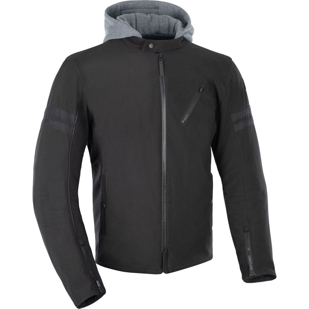 Oxford Faringdon Textile Jacket Stealth Black - ThrottleChimp