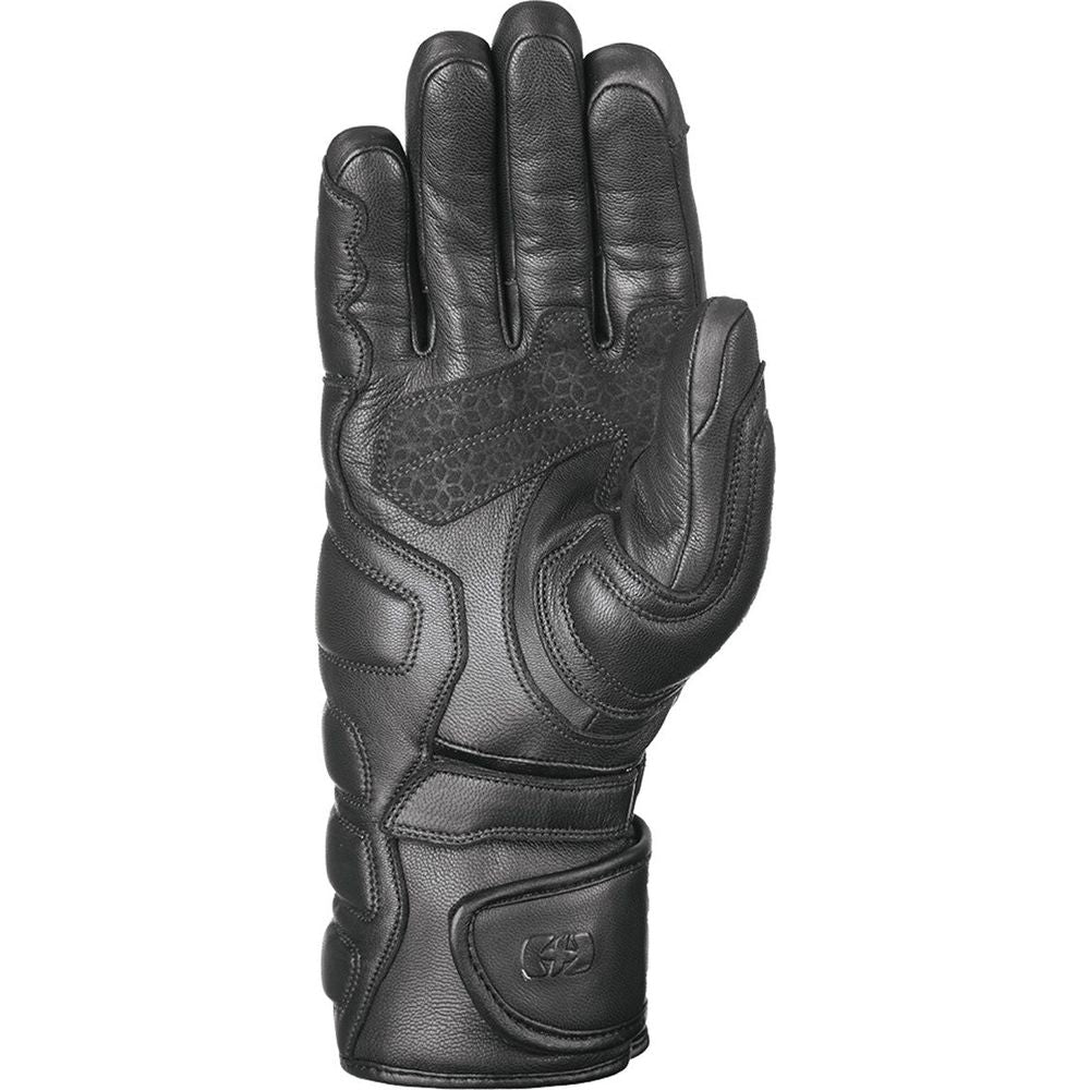 Oxford Hamilton Waterproof Leather Gloves Tech Black (Image 2) - ThrottleChimp