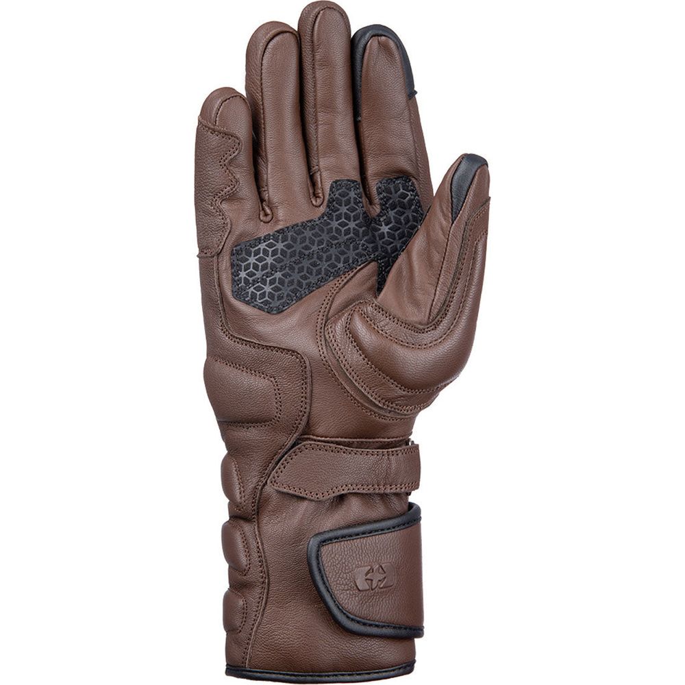 Oxford Hamilton Waterproof Leather Gloves Brown (Image 2) - ThrottleChimp