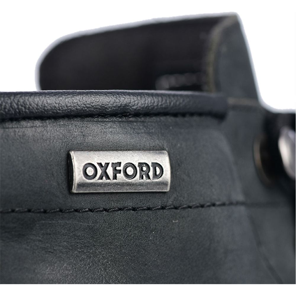 Oxford Hardy Leather Boots Charcoal (Image 3) - ThrottleChimp