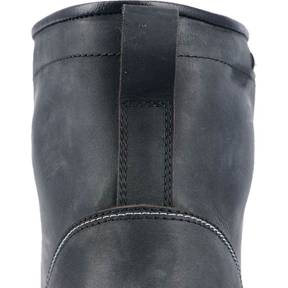 Oxford Hardy Leather Boots Charcoal (Image 4) - ThrottleChimp