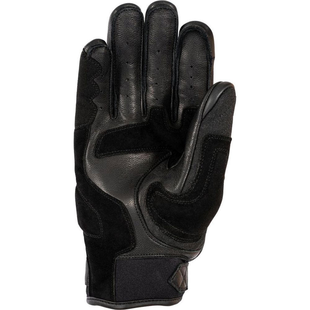 Oxford Hardy Leather / Textile Gloves Black (Image 2) - ThrottleChimp