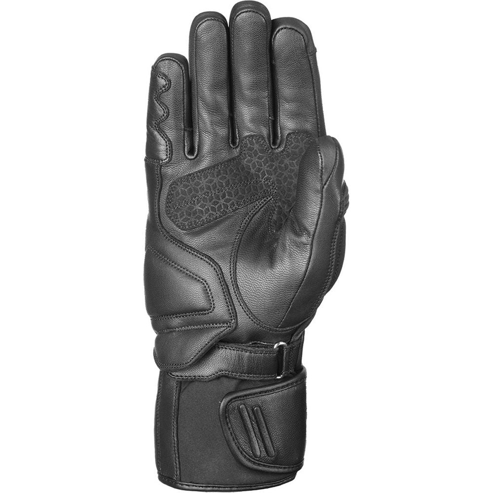 Oxford Hexham Waterproof Leather Gloves Tech Black (Image 2) - ThrottleChimp