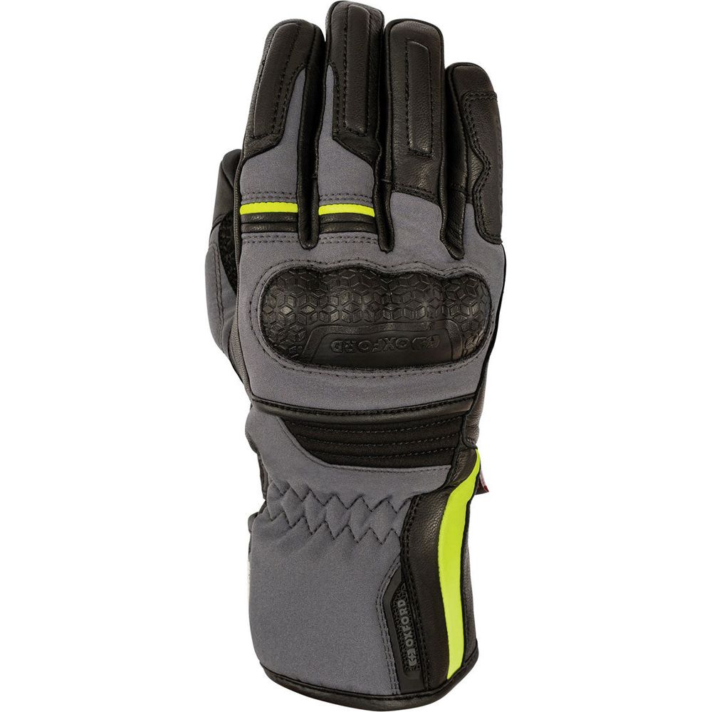 Oxford Hexham Waterproof Ladies Gloves Grey / Black - ThrottleChimp