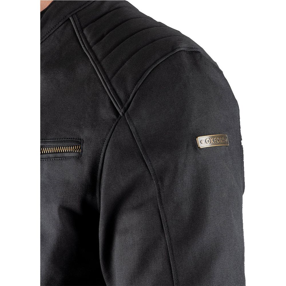 Oxford Holborn Textile Jacket Stealth Black (Image 4) - ThrottleChimp