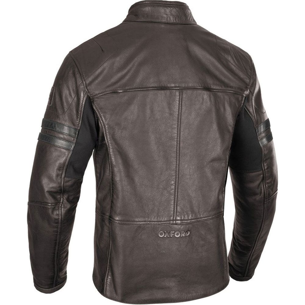 Oxford Holton Leather Jacket Brown (Image 2) - ThrottleChimp