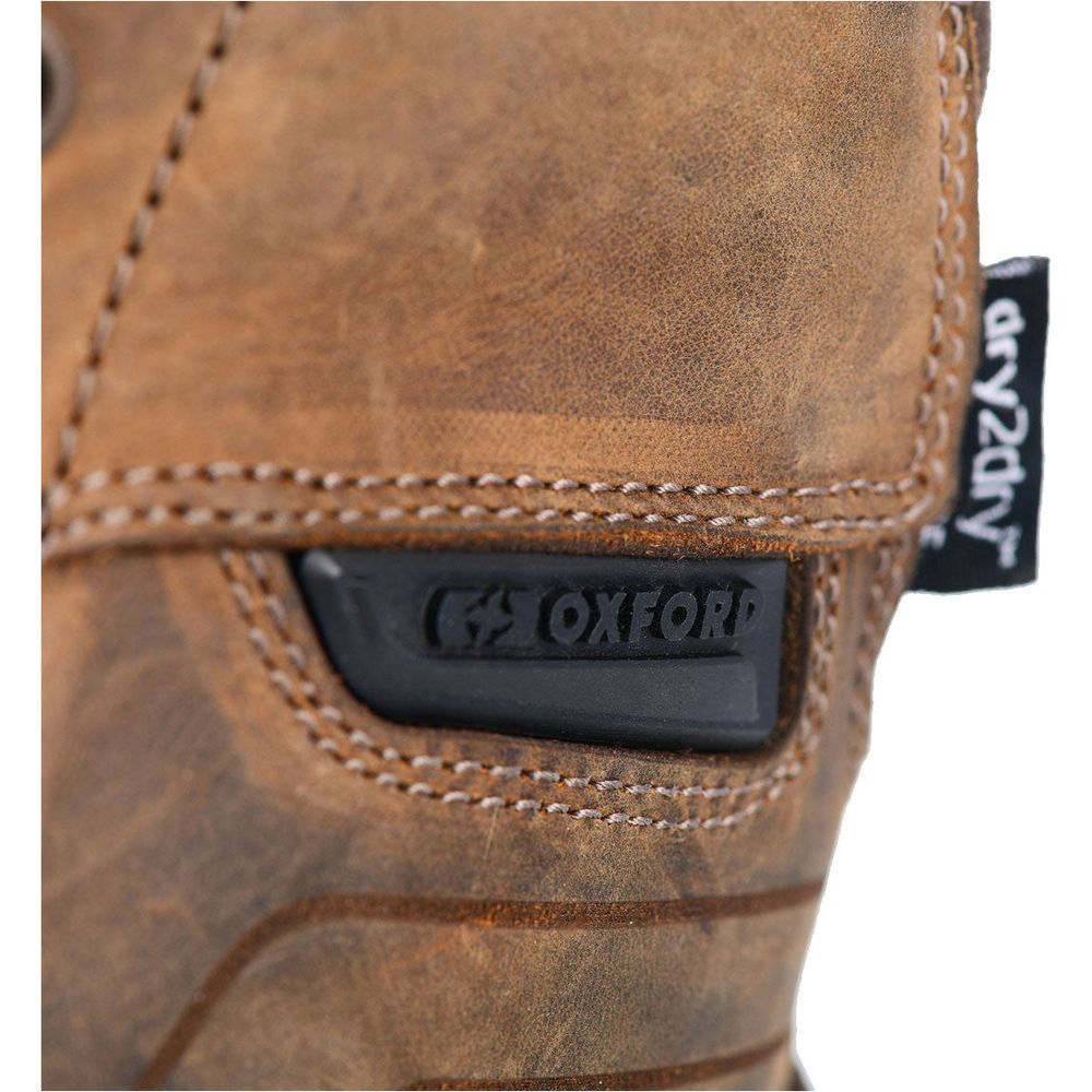 Oxford Kickback Ladies All Weather Boots Brown (Image 3) - ThrottleChimp