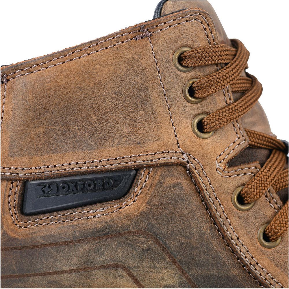 Oxford Kickback Ladies All Weather Boots Brown (Image 4) - ThrottleChimp