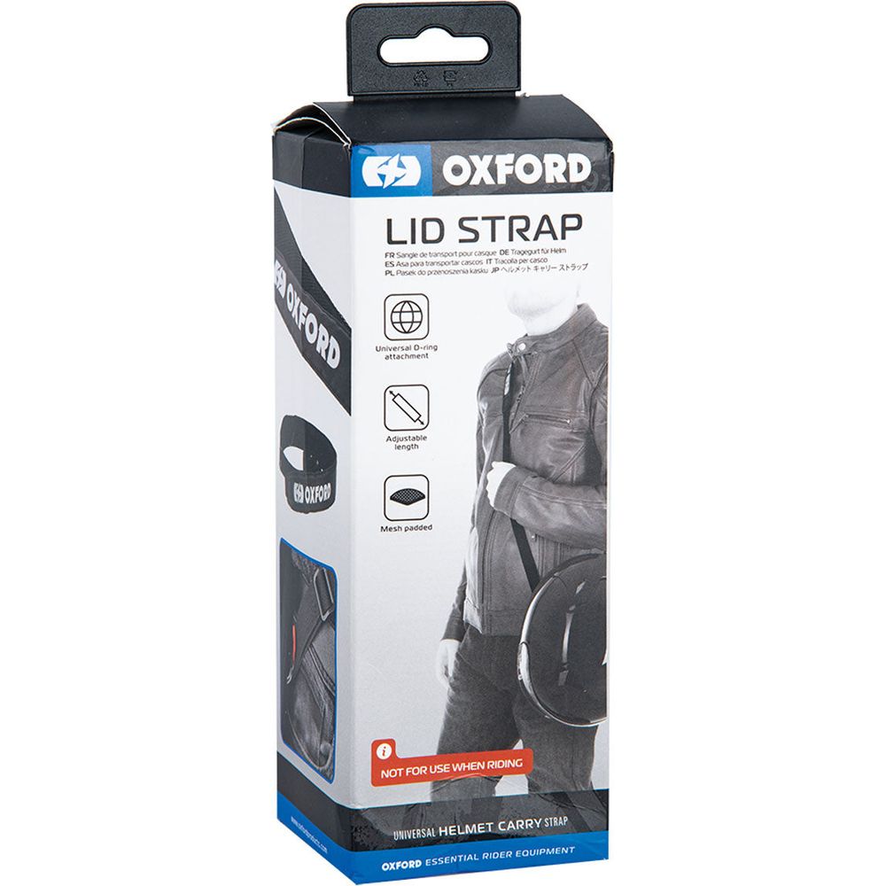 Oxford Motorcycle Helmet Lid Strap Black FREE 1 YEAR Returns, FREE UK Delivery | ThrottleChimp