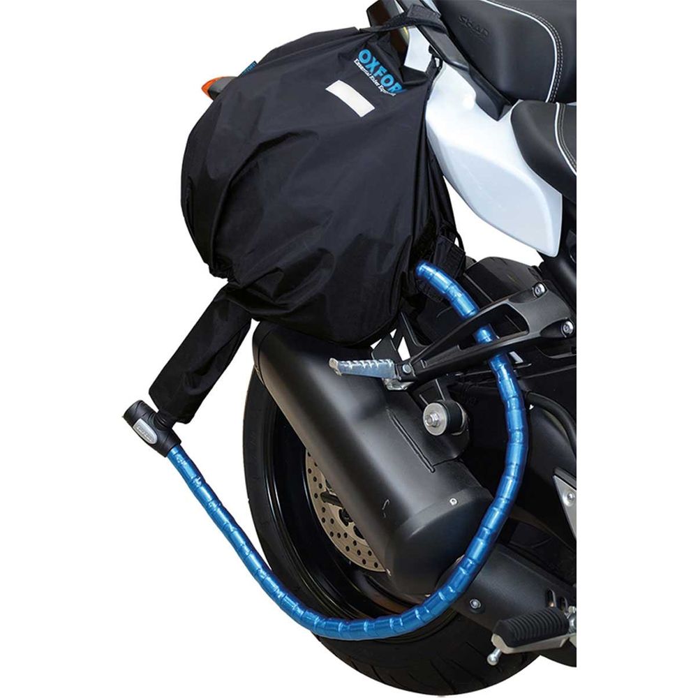 Oxford Lockable Helmet Bag Black (Image 3) - ThrottleChimp